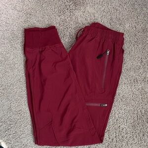 Kids Burgundy Active Jogger Pants